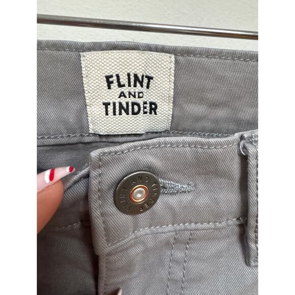 Flint and Tinder Pants Men’s 32x32 Gray Tapered Fit Stretch Chino Casual - Picture 2 of 6
